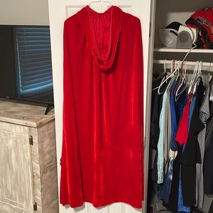Red velvet cape